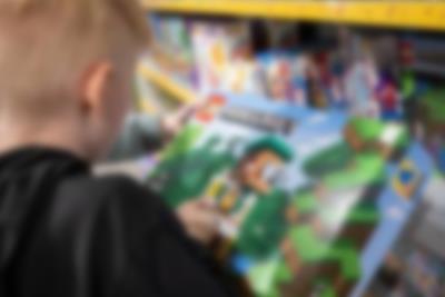 Lalandia-souvenirs og LEGO-shop 