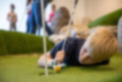 Ihr solltet die lustige Minigolfbahn in Lalandia in Rødby ausprobieren