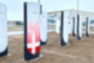 Tesla Supercharger station ved Lalandia