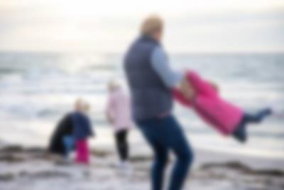 Tag en dejlig gåtur langs den nye Veststranden sammen med familien