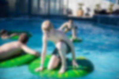 Stort utomhusområde på Aquadome på Lalandia i Rødby Stort utomhusområde på Aquadome på Lalandia i Rødby